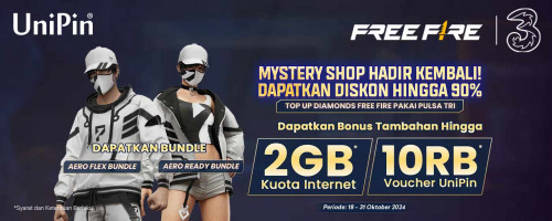 Top Up Free Fire Pakai Pulsa Tri dan Nikmati Bonus Super Berlimpah!